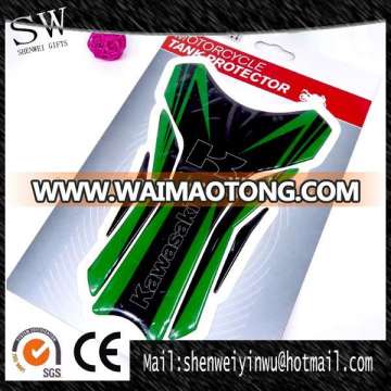 custom cool green black motorcycle sticker design tank pad