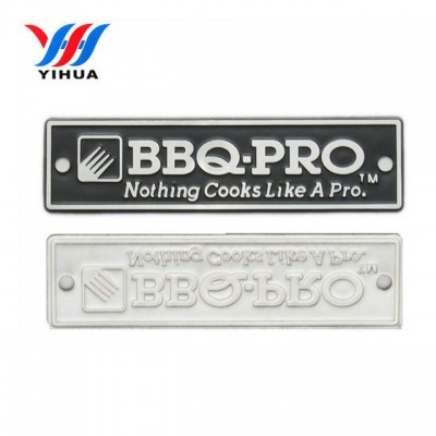 Manufacturer custom aluminum material metal logo label,metal nameplate